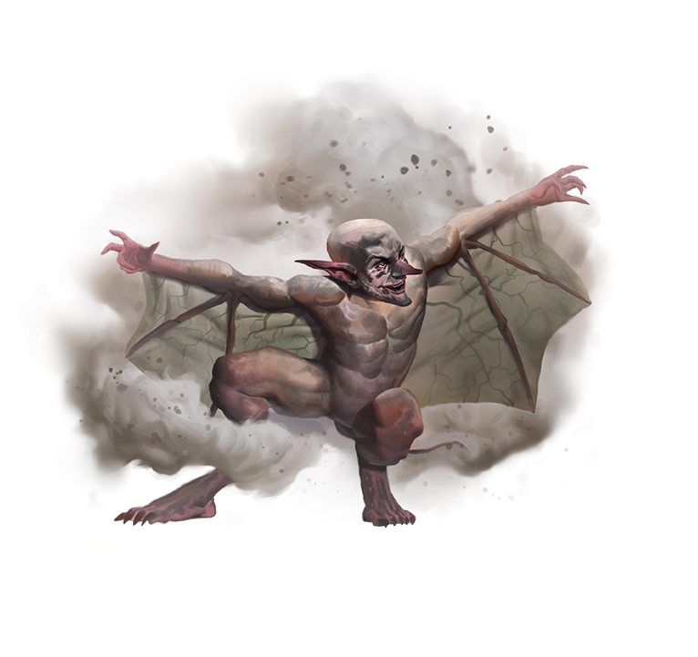pulled from this google search
https://www.google.com/search?q=dust+mephit

but the linked site, aonprd.com, was down.  suspect this is pathfinder 2 monster image but not sure