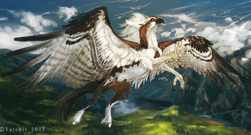 What Jigsaw would look like if full sized Paint horse/Osprey hippogryph art grabbed from https://www.deviantart.com/nukerooster/art/Faye-543673647