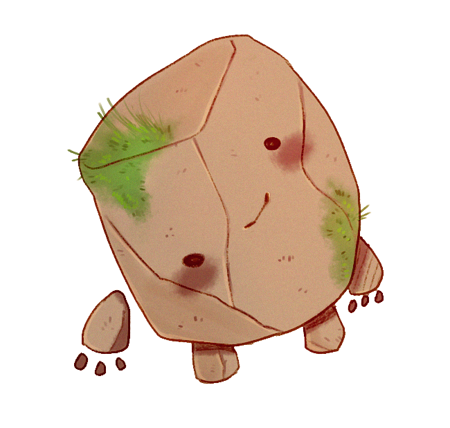 mini earth elemental tiny earth elemental. from https://gumroad.com/shmeckerel