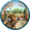 HeroForge token of Cathance in profile showing her "warhammer" and how short she is