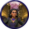Hero Forge token of Yan, with her wings out